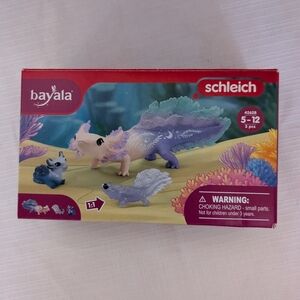 Schleich Bayala Axolotis Salamander fantasy figures set of 3